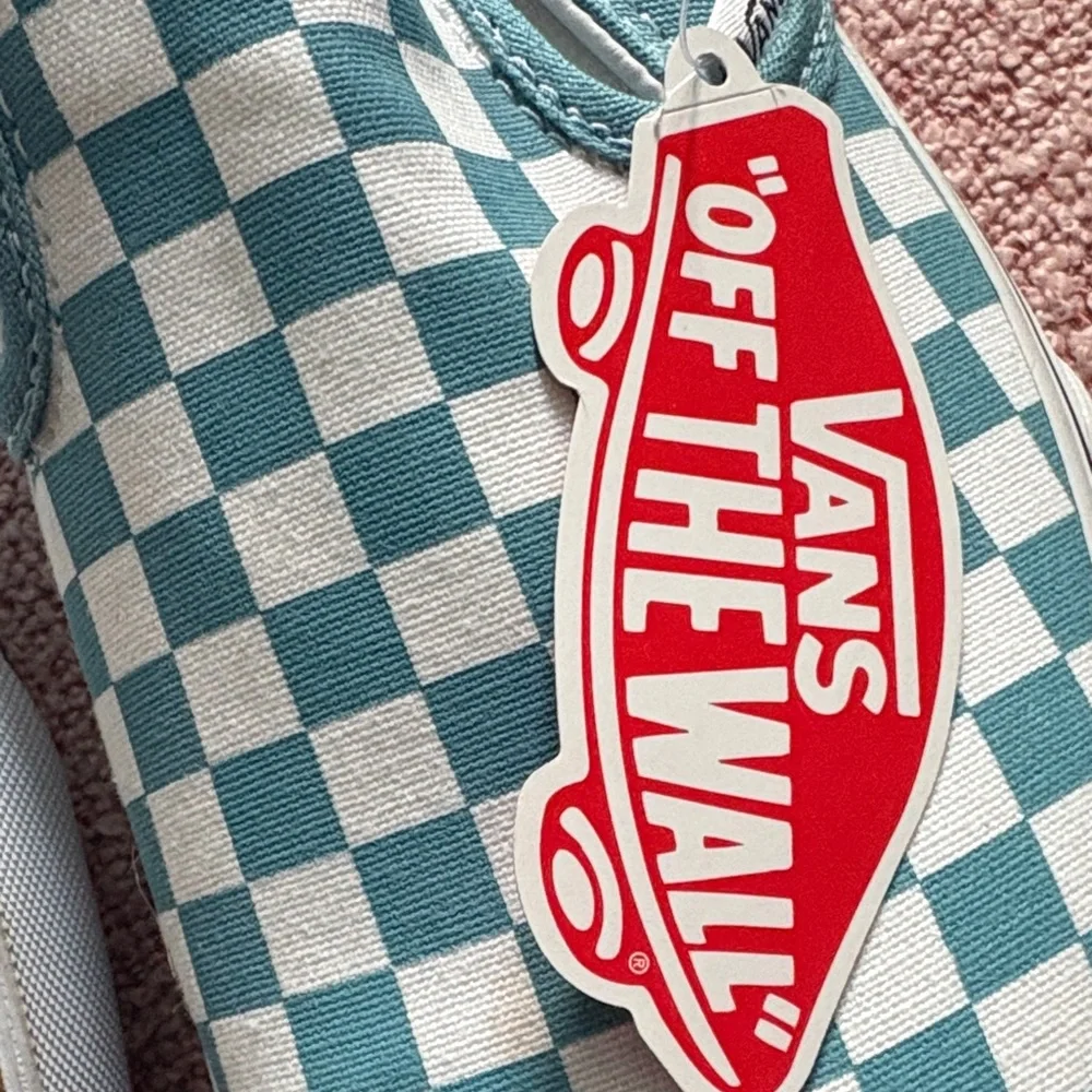 Vans Checkered Slip-On Shoes - Blue and White - Picture 3 of 7